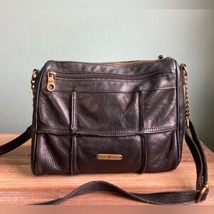 Vintage Lucky Brand Patchwork Leather Crossbody Bag